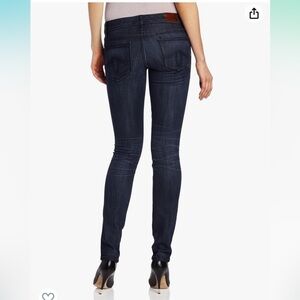 Anthropologie LEVEL 99 Lily Skinny Straight Leg Dark Wash Jeans Size 27